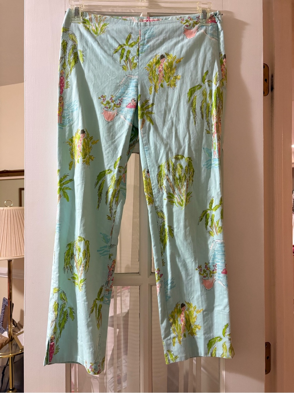 Lilly Pulitzer Original Tropical Print Straight Leg Pants - Picture 3 of 12